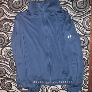 Light Blue Under Armour Zip Up Jacket